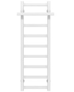 Полотенцесушитель водяной Deffi Nicolе П9 300х1000 нижнее подключение белый A.NI.100.30.9.W.A