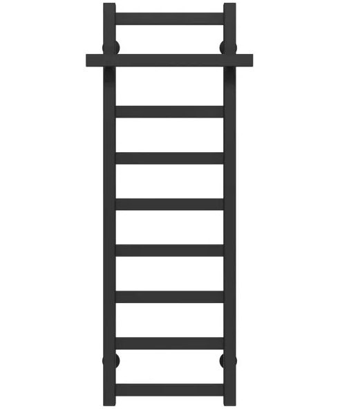 Сушка для рушників водяна Deffi Nicolе П9 300х1000 нижнє підключення чорний A.NI.100.30.9.B.A