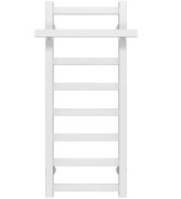 Сушка для рушників водяна Deffi Nicolе П8 300х800 бічне праве підключення білий A.NI.80.30.8.W.C
