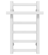 Сушка для рушників водяна Deffi Nicolе П6 300х600 бічне ліве підключення білий A.NI.60.30.6.W.B