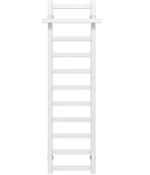 Полотенцесушитель водяной Deffi Nicolе П11 300х1200 боковое левое подключение белый A.NI.120.30.11.W.B