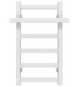 Сушка для рушників водяна Deffi Nicolе П6 300х600 бічне ліве підключення білий A.NI.60.30.6.W.B