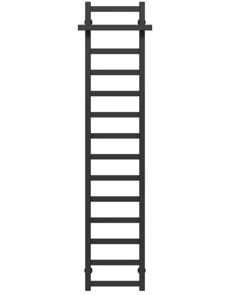 Полотенцесушитель водяной Deffi Nicolе П14 300х1600 боковое правое подключение черный A.NI.160.30.14.B.C