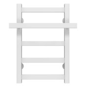 Сушка для рушників водяна Deffi Nicolе П5 400х500 нижнє підключення білий A.NI.50.40.5.W.A