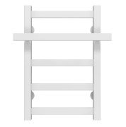 Полотенцесушитель водяной Deffi Nicolе П5 400х500 боковое левое подключение белый A.NI.50.40.5.W.B