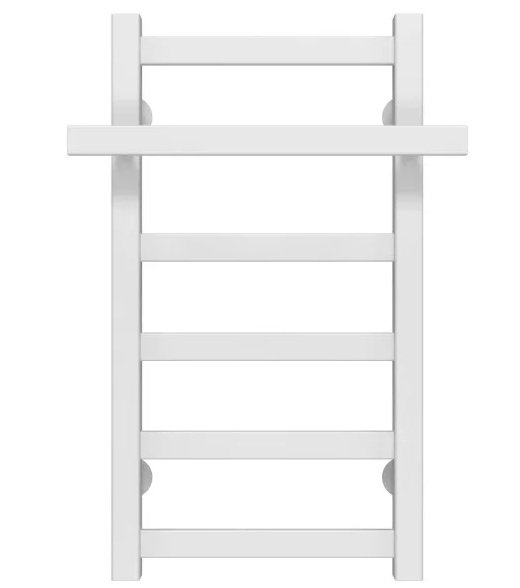 Полотенцесушитель водяной Deffi Nicolе П6 400х600 боковое правое подключение белый A.NI.60.40.6.W.C