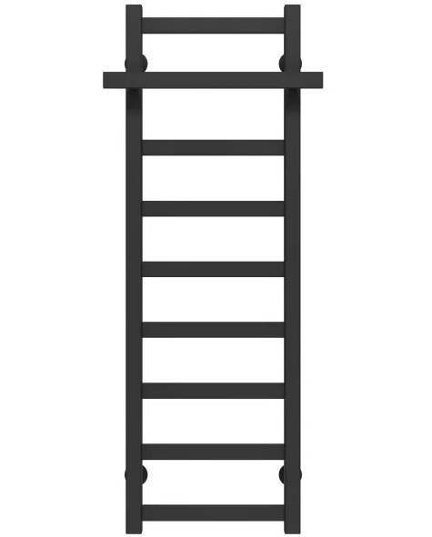 Сушка для рушників водяна Deffi Nicolе П9 400х1000 бічне праве підключення чорний A.NI.100.40.9.B.C