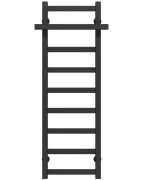 Сушка для рушників водяна Deffi Nicolе П9 400х1000 бічне праве підключення чорний A.NI.100.40.9.B.C