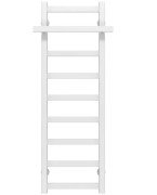 Полотенцесушитель водяной Deffi Nicolе П9 400х1000 боковое правое подключение белый A.NI.100.40.9.W.C