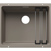 Мойка для кухни прямоугольная Blanco ETAGON 500-U SILGRANIT PuraDur серый беж 527761