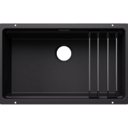 Мийка для кухні прямокутна Blanco ETAGON 700-U SILGRANIT PuraDur чорний 527762