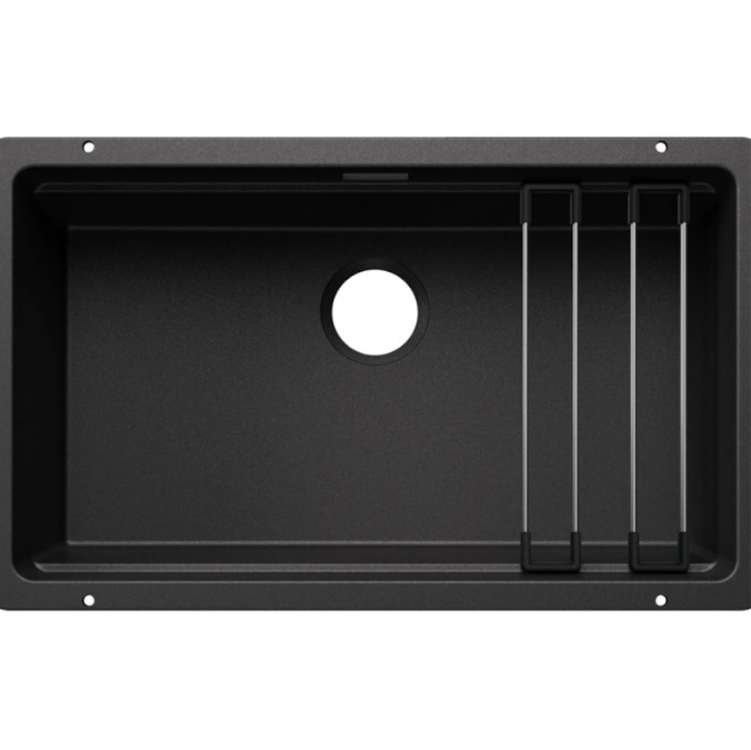Мийка для кухні прямокутна Blanco ETAGON 700-U SILGRANIT PuraDur антрацит 527765