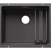 Мийка для кухні прямокутна Blanco ETAGON 500-U SILGRANIT PuraDur темна скеля 527758