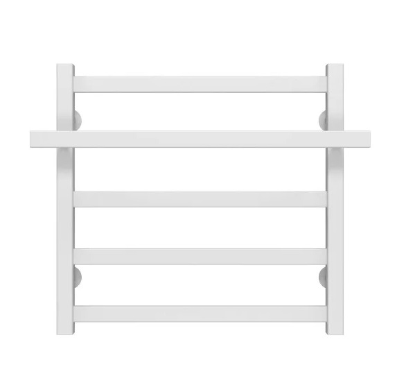 Сушка для рушників водяна Deffi Nicolе П5 500х500 нижнє підключення білий A.NI.50.50.5.W.A