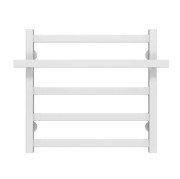 Полотенцесушитель водяной Deffi Nicolе П5 500х500 нижнее подключение белый A.NI.50.50.5.W.A