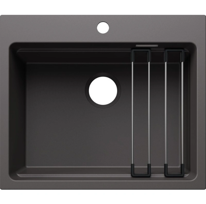 Мийка для кухні прямокутна Blanco ETAGON 6 SILGRANIT PuraDur темная скеля 527750