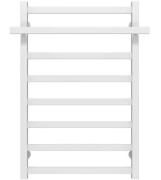 Сушка для рушників водяна Deffi Nicolе П8 500х800 нижнє підключення білий A.NI.80.50.8.W.A