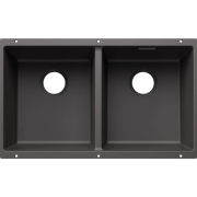 Мийка для кухні прямокутна Blanco SUBLINE 350/350-U SILGRANIT PuraDur вулканічний сірий 527830