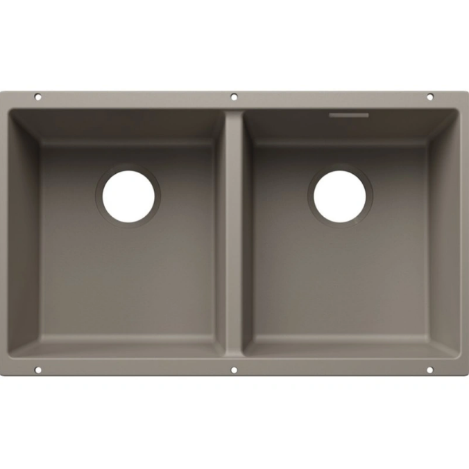 Мойка для кухни прямоугольная Blanco SUBLINE 350/350-U SILGRANIT PuraDur серый беж 527833