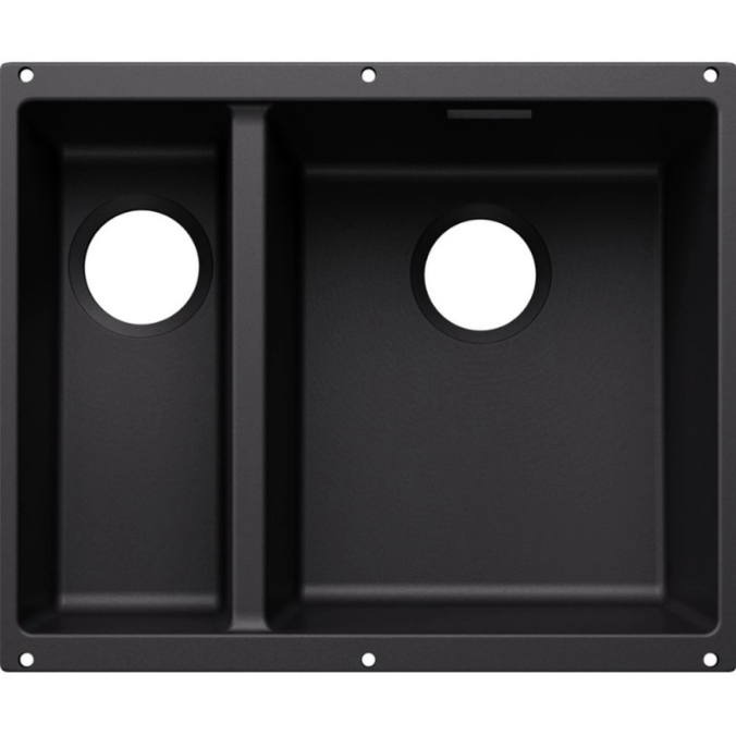Мойка для кухни прямоугольная Blanco SUBLINE 340/160-U SILGRANIT PuraDur чёрный 527810