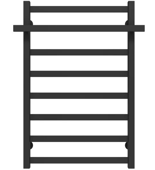 Сушка для рушників водяна Deffi Nicolе П8 500х800 бічне праве підключення чорний A.NI.80.50.8.B.C
