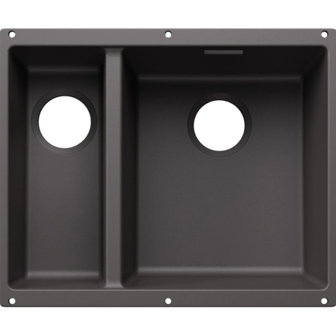 Мийка для кухні прямокутна Blanco SUBLINE 340/160-U SILGRANIT PuraDur темна скеля 527814