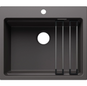 Мойка для кухни прямоугольная Blanco ETAGON 6 SILGRANIT PuraDur темная скала 527750