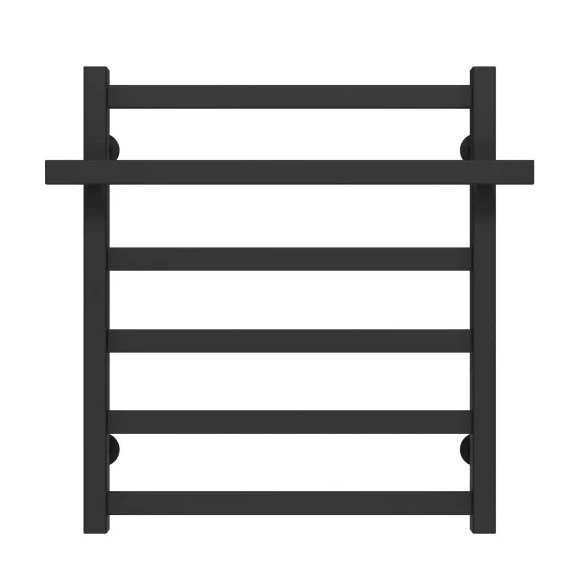 Полотенцесушитель водяной Deffi Nicolе П6 500х600 нижнее подключение черный A.NI.60.50.6.B.A