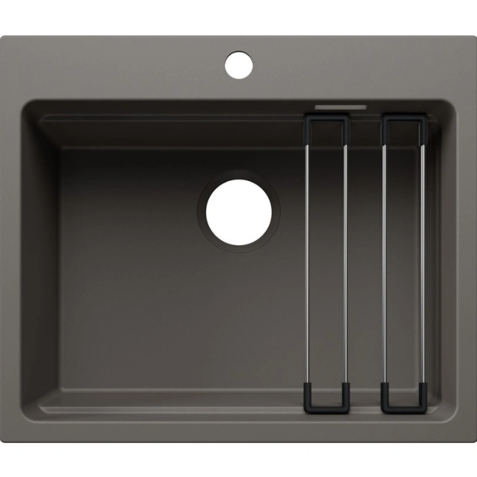 Мойка для кухни прямоугольная Blanco ETAGON 6 SILGRANIT PuraDur вулканический серый 527747