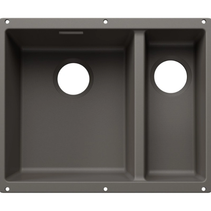 Мойка для кухни прямоугольная Blanco SUBLINE 340/160-U SILGRANIT PuraDur вулканический серый 527819