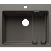 Мойка для кухни прямоугольная Blanco ETAGON 6 SILGRANIT PuraDur вулканический серый 527747