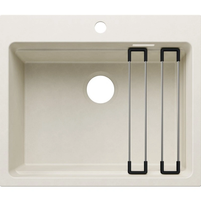 Мийка для кухні прямокутна Blanco ETAGON 6 SILGRANIT PuraDur ніжний білий 527748