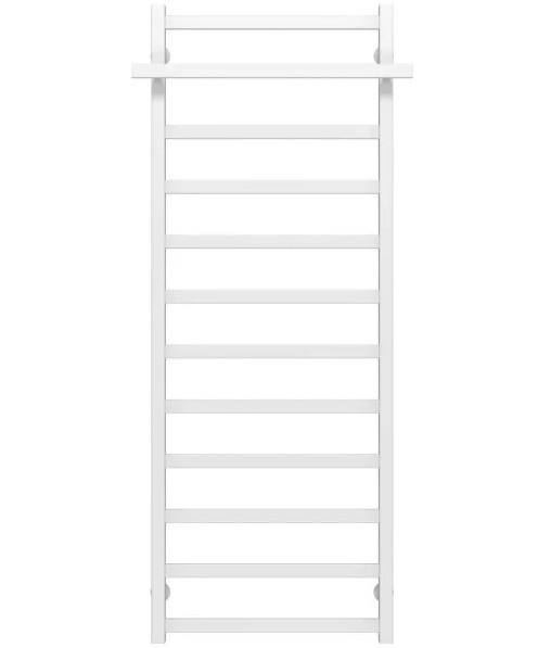 Полотенцесушитель водяной Deffi Nicolе П12 500х1400 боковое левое подключение белый A.NI.140.50.12.W.B