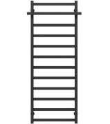 Сушка для рушників водяна Deffi Nicolе П12 500х1400 бічне праве підключення чорний A.NI.140.50.12.B.C