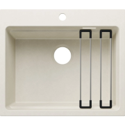 Мойка для кухни прямоугольная Blanco ETAGON 6 SILGRANIT PuraDur нежный белый 527748