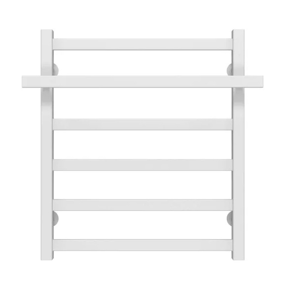 Полотенцесушитель водяной Deffi Nicolе П6 500х600 боковое правое подключение белый A.NI.60.50.6.W.C