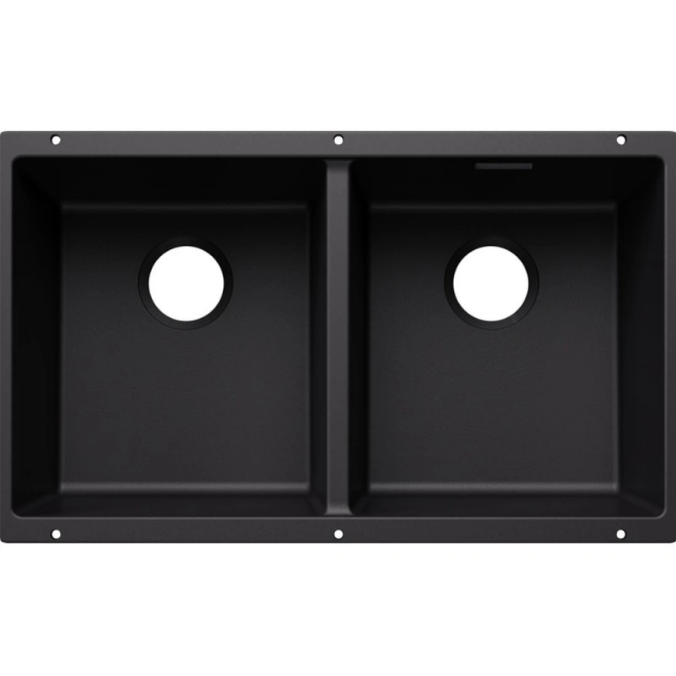 Мойка для кухни прямоугольная Blanco SUBLINE 350/350-U SILGRANIT PuraDur чёрный 527826