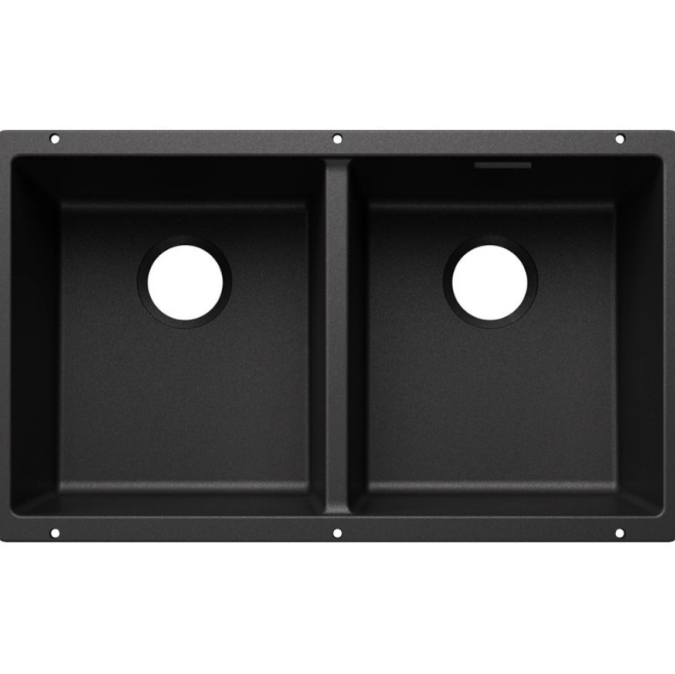 Мойка для кухни прямоугольная Blanco SUBLINE 350/350-U SILGRANIT PuraDur антрацит 527829