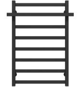 Полотенцесушитель водяной Deffi Nicolе П8 500х800 боковое правое подключение черный A.NI.80.50.8.B.C
