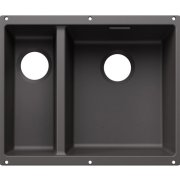 Мийка для кухні прямокутна Blanco SUBLINE 340/160-U SILGRANIT PuraDur темна скеля 527814