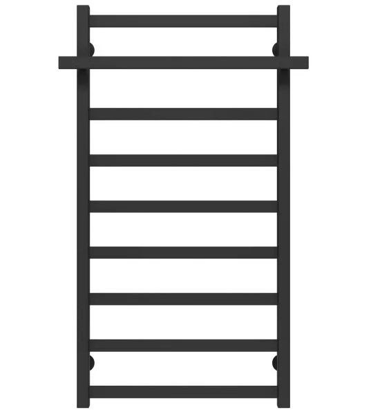Полотенцесушитель водяной Deffi Nicolе П9 500х1000 нижнее подключение черный A.NI.100.50.9.B.A