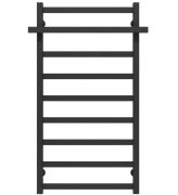 Сушка для рушників водяна Deffi Nicolе П9 500х1000 бічне ліве підключення чорний A.NI.100.50.9.B.B