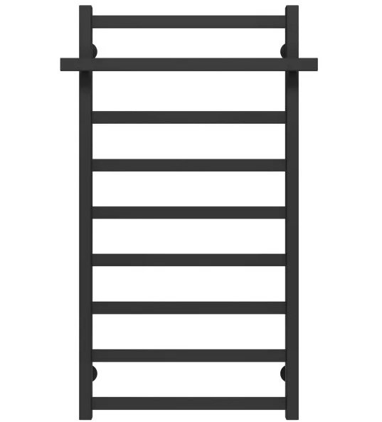 Сушка для рушників водяна Deffi Nicolе П9 500х1000 бічне праве підключення чорний A.NI.100.50.9.B.C