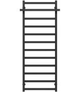 Сушка для рушників водяна Deffi Nicolе П12 500х1400 бічне праве підключення чорний A.NI.140.50.12.B.C