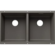 Мойка для кухни прямоугольная Blanco SUBLINE 350/350-U SILGRANIT PuraDur тёмная скала 527827