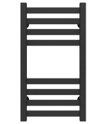 Полотенцесушитель водяной Deffi Magnus П8 200х600 нижнее подключение черный A.MA.60.20.8.B.A