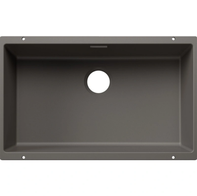 Мойка для кухни прямоугольная Blanco SUBLINE 700-U SILGRANIT PuraDur вулканический серый 527803