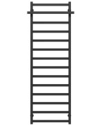 Полотенцесушитель водяной Deffi Nicolе П14 500х1600 боковое левое подключение черный A.NI.160.50.14.B.B