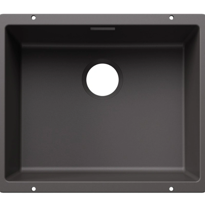 Мойка для кухни прямоугольная Blanco SUBLINE 500-U SILGRANIT PuraDur темная скала 527798