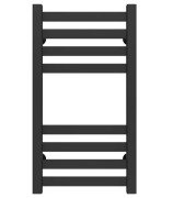 Полотенцесушитель водяной Deffi Magnus П8 200х600 боковое правое подключение черный A.MA.60.20.8.B.C